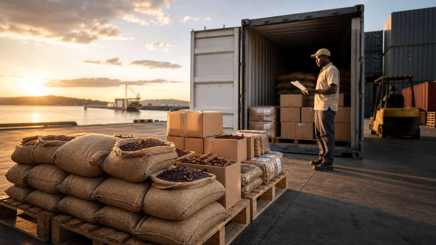 Container and port logistics for Madagascar export
